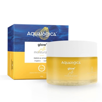 Picture of Aqualogica Glow Jello Moisturiser with Vitamin C & Papaya for Illuminating Moisturization & Skin Hydration Non Sticky-50 G