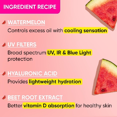 Picture of Dot & Key Watermelon Hyaluronic Cooling Sunscreen SPF 50 PA+++ -50 gram(seal open box)