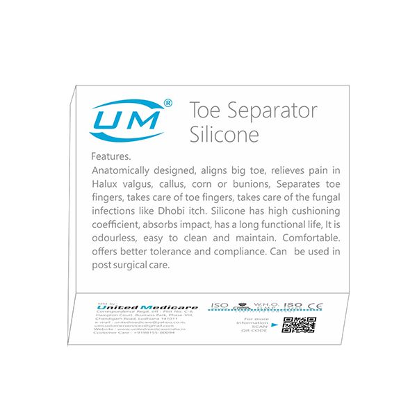 Picture of Toe separator Silicone Splint,(With Toe separator pain Relief Adjustable)