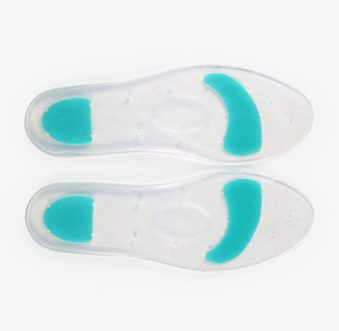 Picture of UM Silicone Elastomer Insole (The green gel inserts relief pressure on painful heel area)