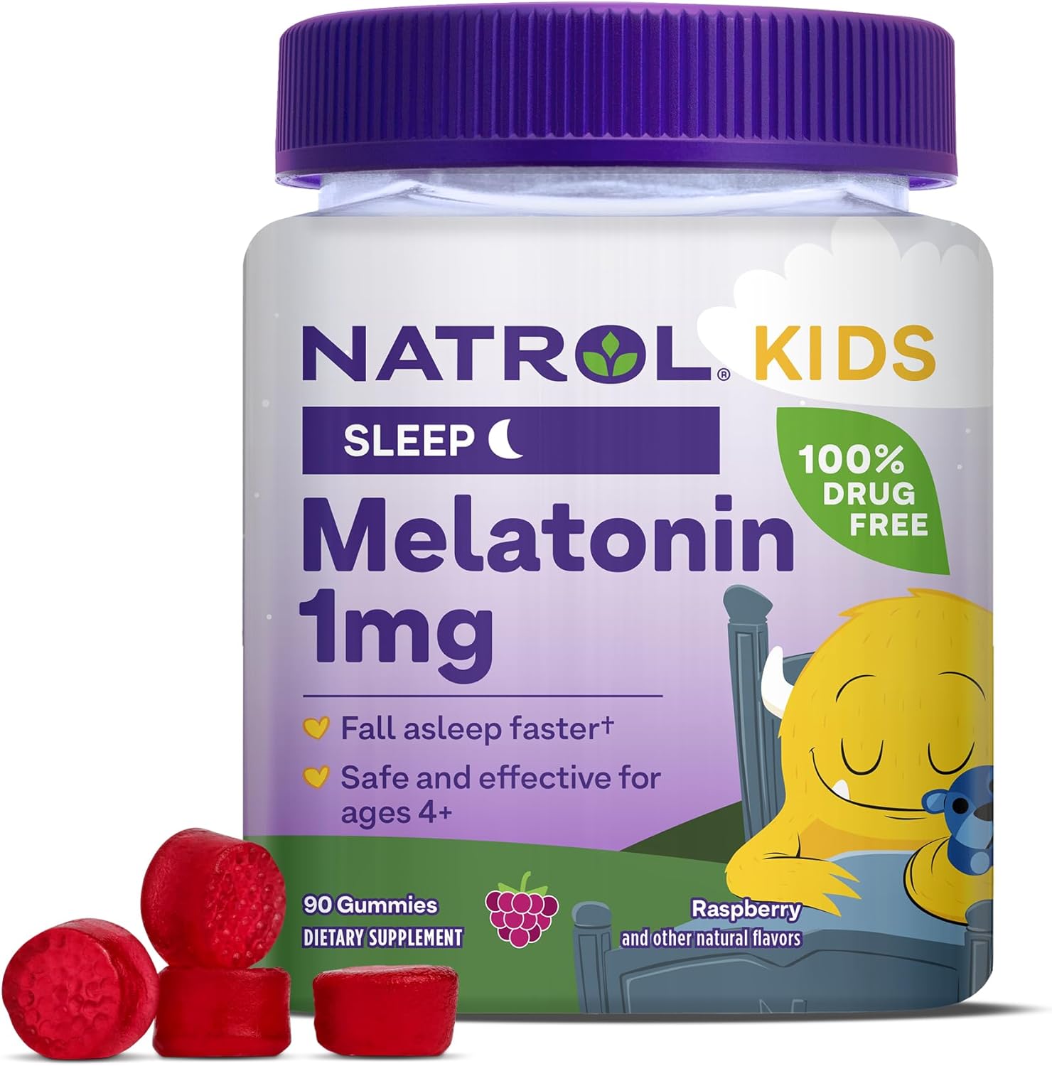 Picture of Natrol Kids Melatonin Gummy 90 Berry Flavored Gummies