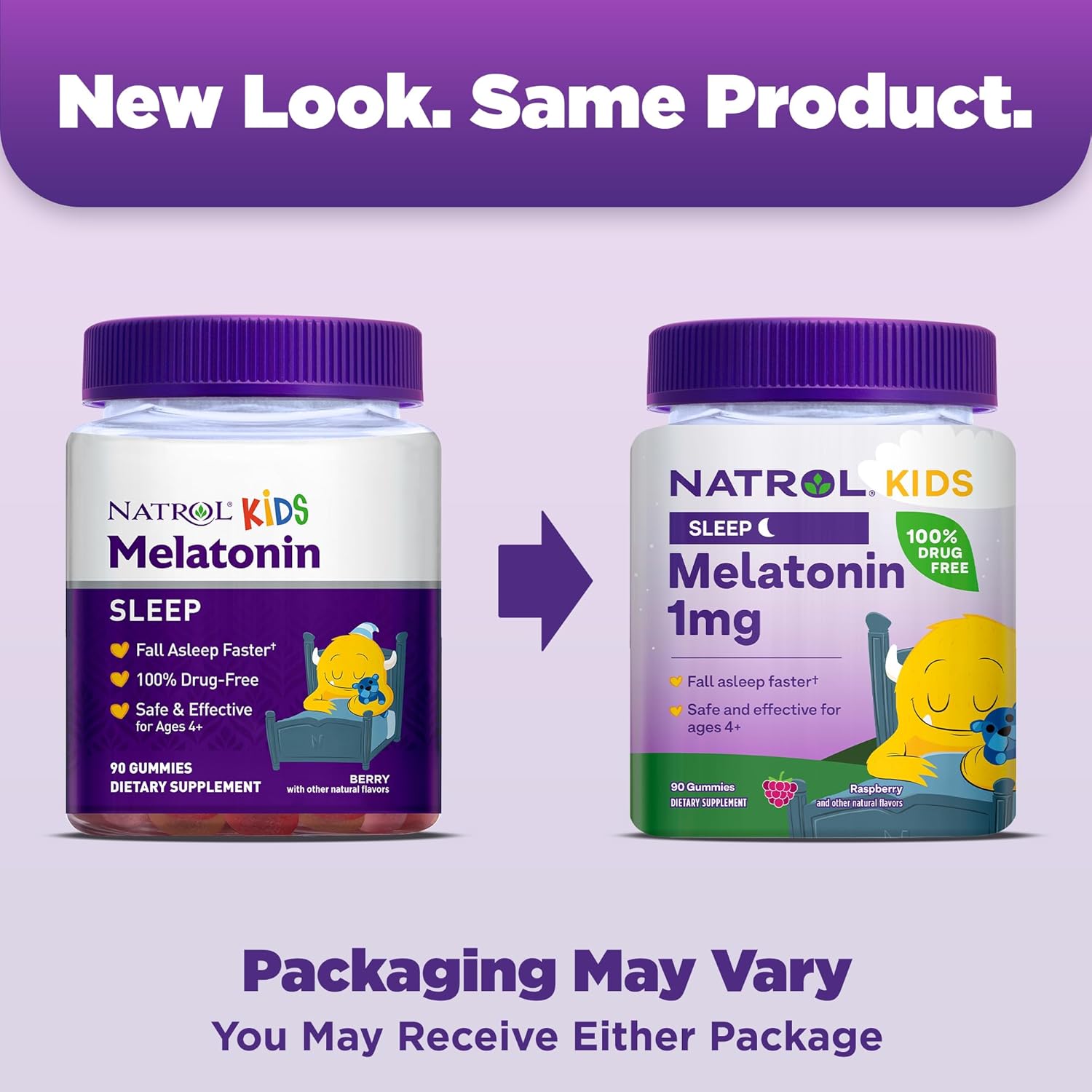 Picture of Natrol Kids Melatonin Gummy 90 Berry Flavored Gummies