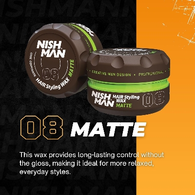 Picture of Nishman Hair Styling Hair Wax Matte: Matte Finish
