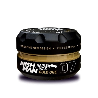 Picture of Nishman Hair Styling Hair Wax Gold One Gloss Finish-100 gram