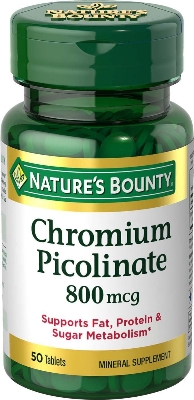 Picture of Nature's Bounty Chromium Picolinate 800 Mcg-50 counts