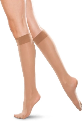 Picture of Therafirm Knee High Compression Stockings 30-40 mmgh