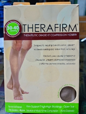 Picture of Therafirm Knee High Stocking 20-30 mmHg Firm Compression Support Nylons