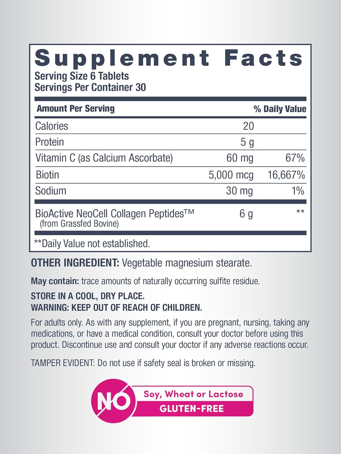 Picture of NeoCell Super Collagen Peptides + Vitamin C & Biotin-180 counts