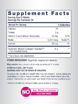 Picture of NeoCell Super Collagen Peptides + Vitamin C & Biotin-180 counts