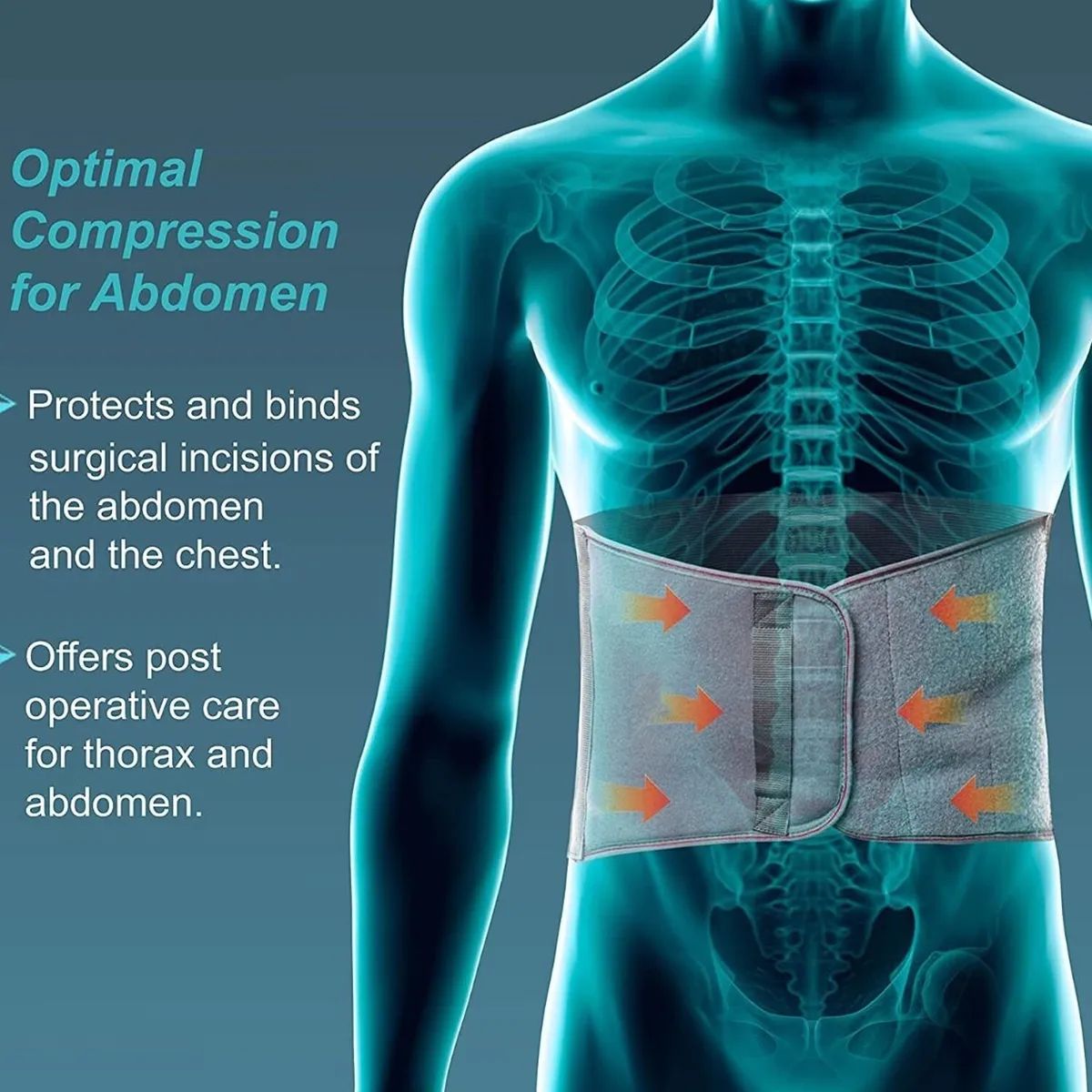 Picture of Abdominal support Binder belt Abdomen Compresses Compression