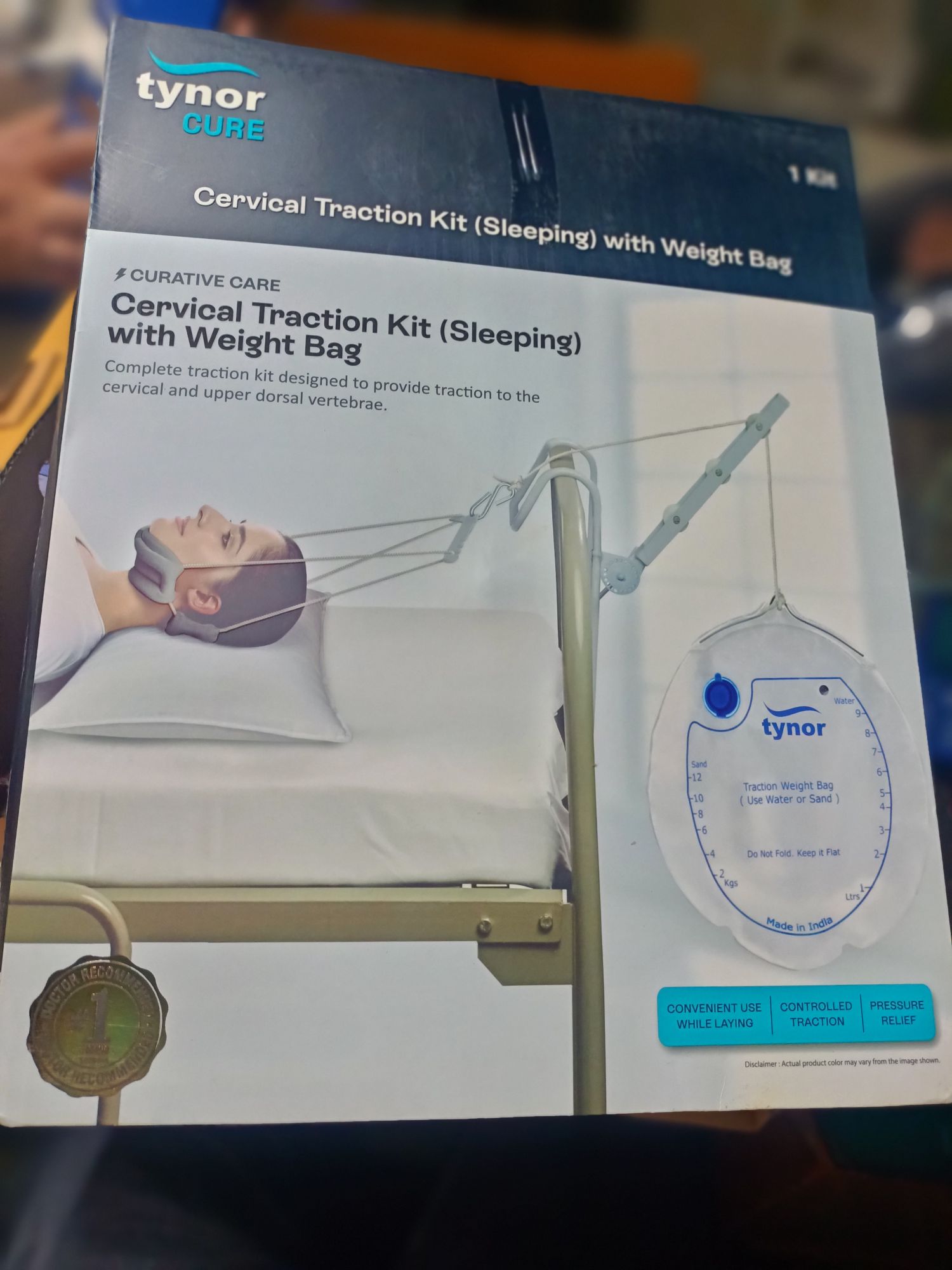 Picture of Tynor Cervical Traction Kit (Sleeping) With Weight Bag