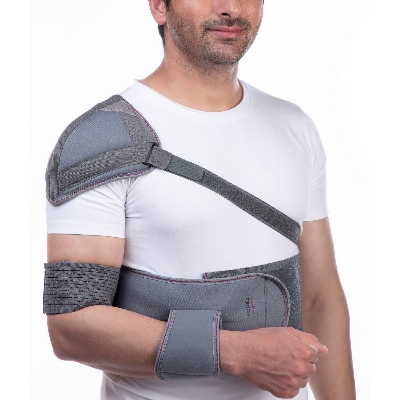 Picture of Tynor Elastic shoulder immobiliser ,Grey,1Unit