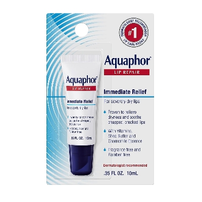 Picture of Aquaphor Lip Repair Ointment - Long-lasting Moisture to Soothe Dry Chapped Lips - .35 fl. oz. Tube