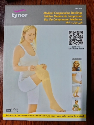 Picture of Tynor Medical Compression Stockings Thigh High | I-70 (Class -2)20-30