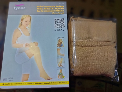 Picture of Tynor Medical Compression Stockings Thigh High | I-70 (Class -2)20-30