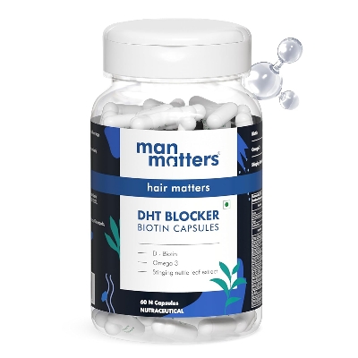 Picture of Man Matters Natural DHT Blocker Biotin-60 capsules