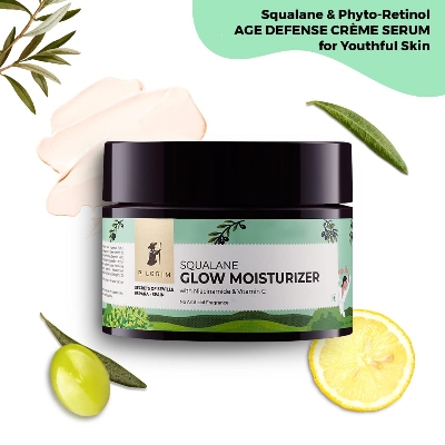 Picture of Pilgrim Squalane (Plant) Glow Moisturizer for face with Niacinamide & Vitamin C Moisturizer for dry skin hydration-50 gram