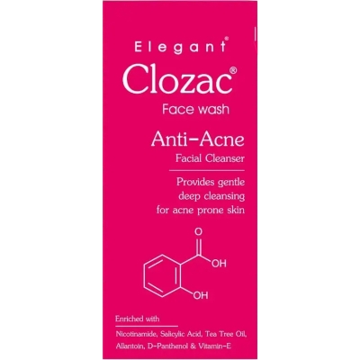 Picture of Clozac Anti Acne & Anti Bacterial Face Wash - 60ml