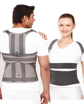 Picture of Tynor Posture Corrector Taylor Brace | Dorso Lumbar Spinal Support Belt | Lower and  Upper Back Pain Relief | Magnetic  Back Brace For men & Women