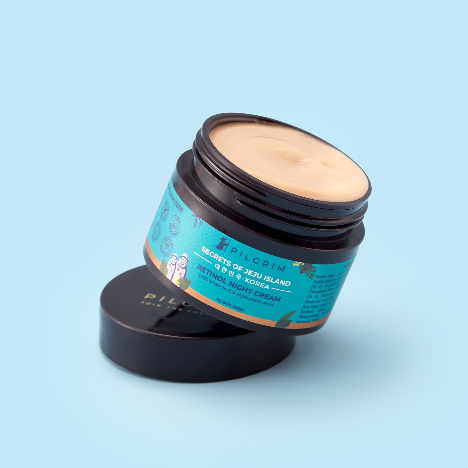 Picture of PILGRIM Korean Retinol AntiAging Night Cream with Hyaluronic Acid & Vitamin -50 gram