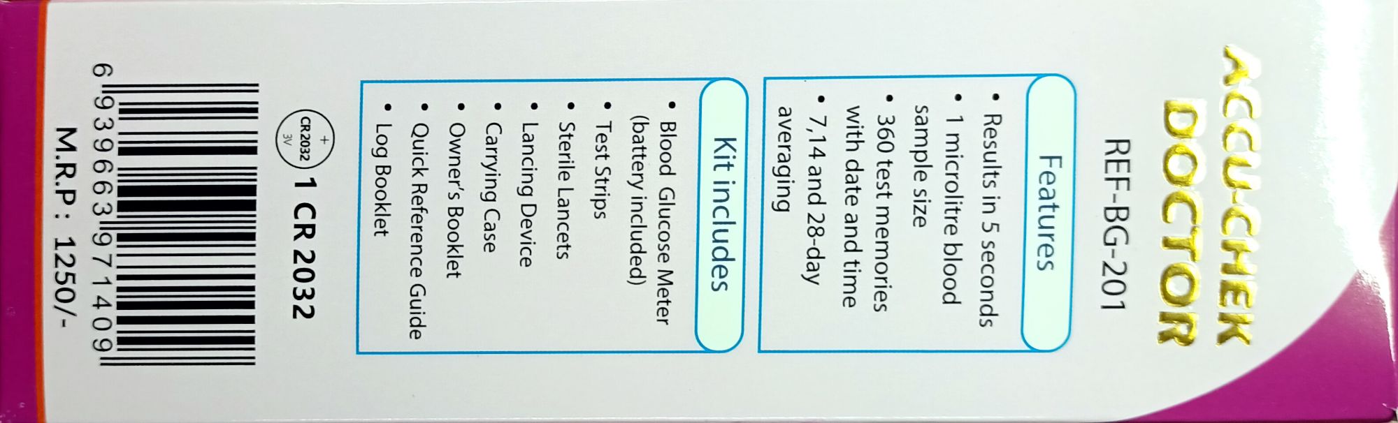 Picture of Accu Chek Doctor Instants Blood Glucose Monitor Digital Meter