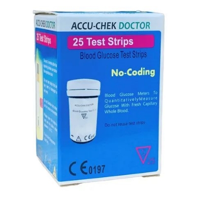 Picture of Accu-Chek Doctor Blood Glucose Test Strip – 25 Pcs