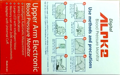 Picture of ALPK2 Digital Upper Arm Electronic Blood pressure Monitor  With Warranty