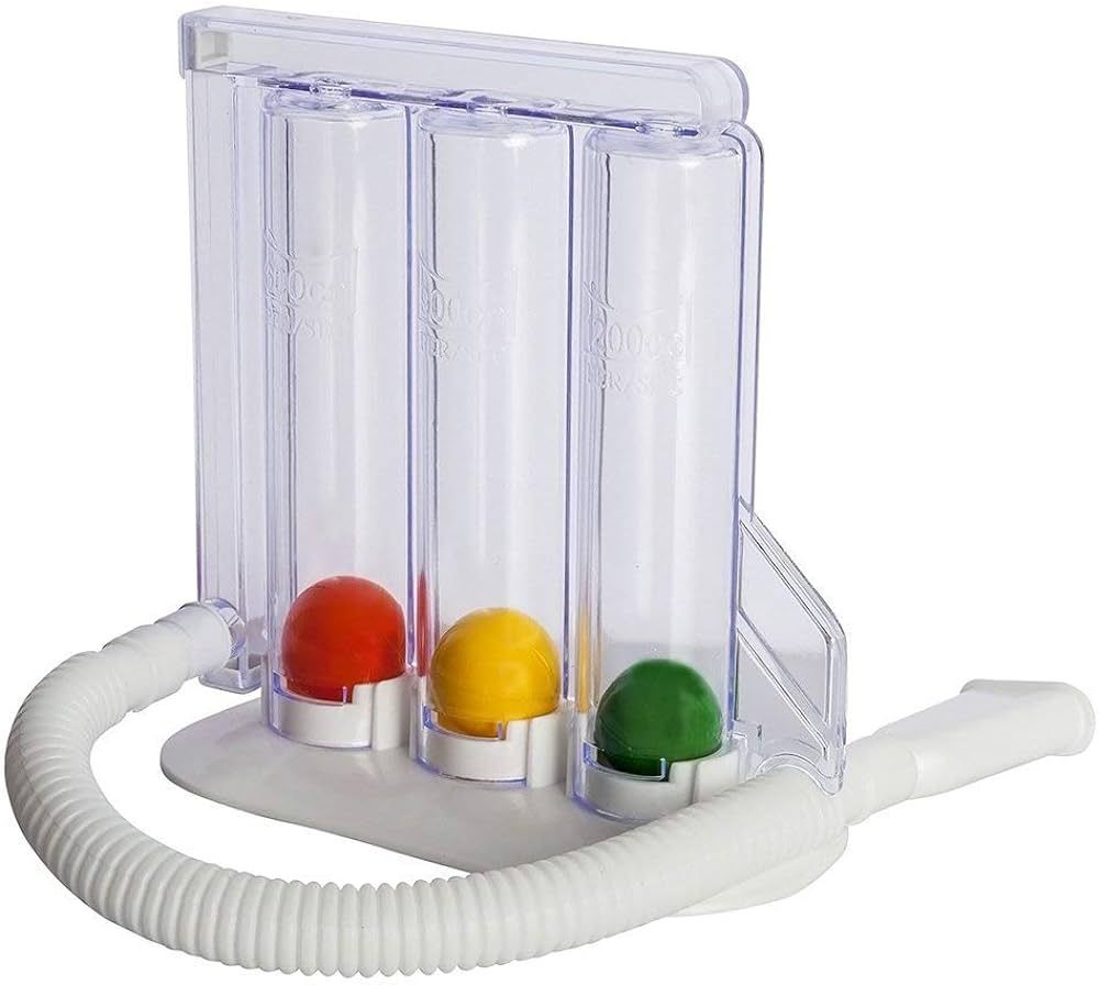 Picture of Three -ball Apparatus Vital Capacity Breathing Trainer Incentive Spirometer Lung Breathing Exerciser Rehabilitation Training