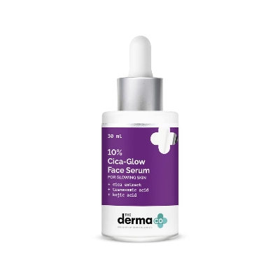 Picture of The Derma Co 10% Cica Glow Face Serum with Tranexamic Acid & Kojic Acid for Glowing Skin-30ml