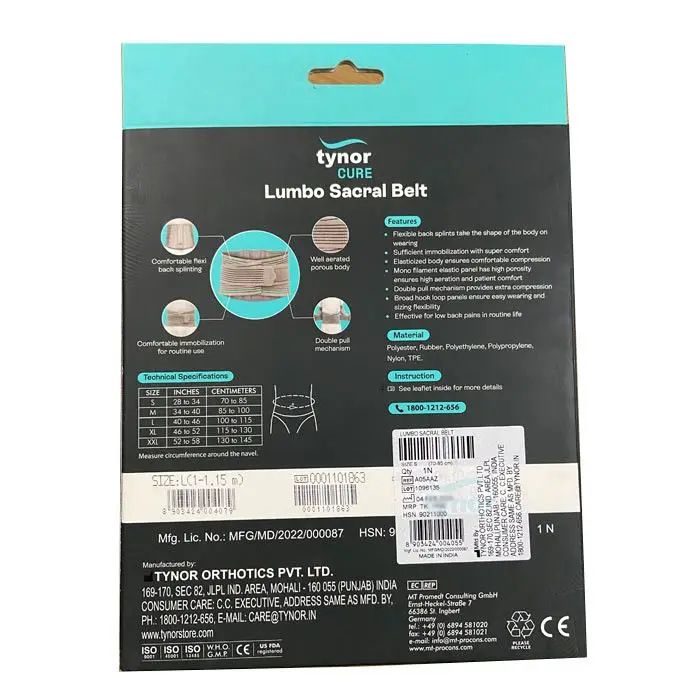 Picture of Tynor Lumbo sucral belt | Back pain Adjustable relief Support