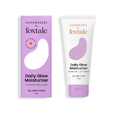 Picture of Foxtale Essentials Daily Glow Face Moisturizer, Clinically Proven Brightening Ingredients - Niacinamide, Kokum Butter and Vitamin E for 24 Hour Hydration, Fast Absorbing, Men & Women, All Skin Types, 50 ML