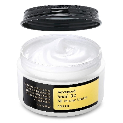 Picture of COSRX Snail Mucin 92% Moisturizer 3.52oz/ 100g, Daily Repair Face Gel Cream for Dry, Sensitive Skin, Not Tested on Animals, No Parabens, No Sulfates, No Phthalates, Korean Skincare