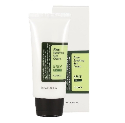 Picture of Aloe Soothing Sun Cream SPF50+/ PA+++ | Korean Skincare | No White Cast, Non-Greasy | 50ml, 1.69oz
