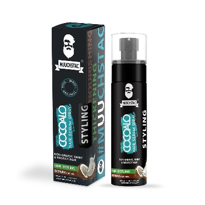 Picture of Muuchstac Cocoalo Hair Serum Spray for Men | Professional Hair Styling & Nourishing | Frizz-free, Smooth & Shine Hair | Hair Vitalizer for Men (100 ml)