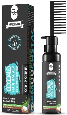 Picture of Muuchstac Cocoalo Hair & Scalp Exfoliating Shampoo For Men - Deep Cleansing Formula for Healthy Hair & Scalp, Removes Dirt, Promotes Hair Growth, Scalp Scrub (70 ml)
