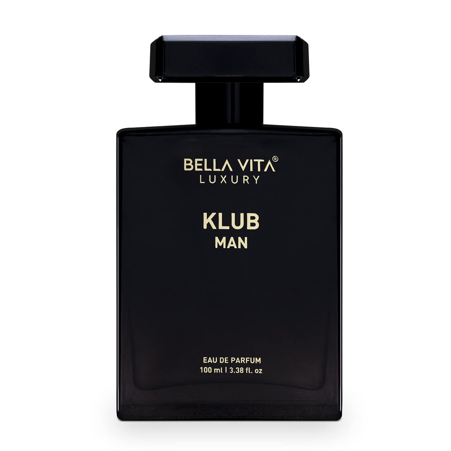 Picture of Bella Vita Luxury KLUB Man Eau De Parfum Perfume for Men with Lemon, Rose and Vanilla|Musky and Spicy Long Lasting Premium EDP Fragrance Scent, 100Ml