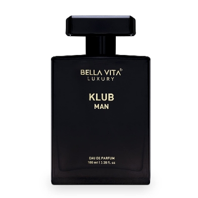 Picture of Bella Vita Luxury KLUB Man Eau De Parfum Perfume for Men with Lemon, Rose and Vanilla|Musky and Spicy Long Lasting Premium EDP Fragrance Scent, 100Ml