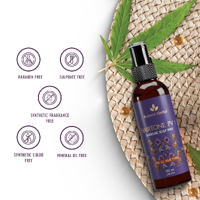 Picture of Avimee Herbal Hairtone PV 1 Scalp Spray | Natural DHT Blocker & Fights Hair Fall | With Rosemary, Saw Palmetto, Amla, Methi & Bhringraj Extracts | Serum For Men & Women | 100 ml