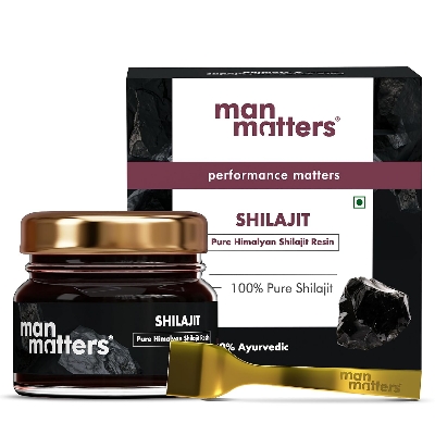 Picture of Man Matters 100% Pure Himalyan Shilajit Resin for Men 20g | Boosts Immunity & Strength | No Added Preservatives | 100% Vegetarian