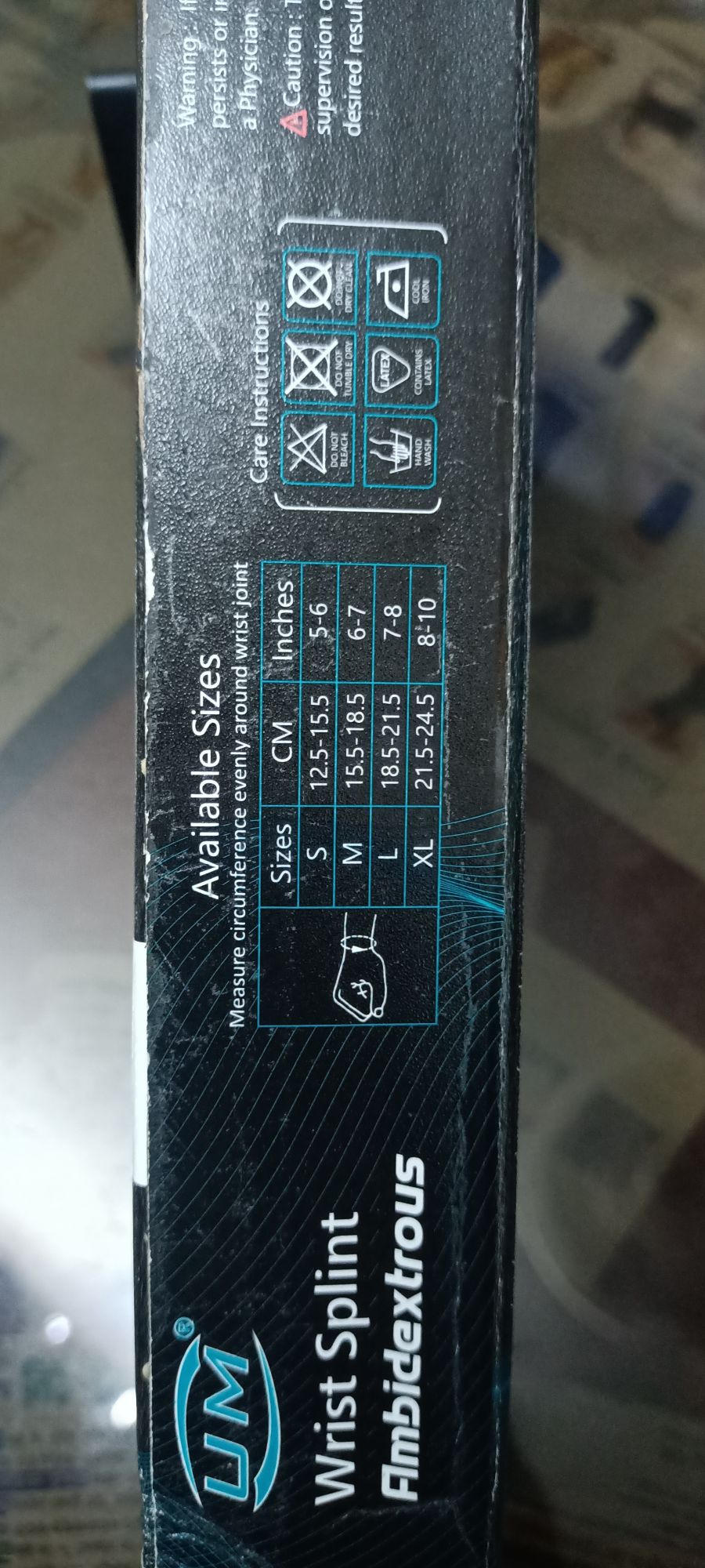 Picture of Wrist Splint ambidextrous (um)