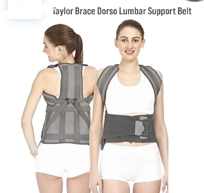 Picture of Posture corrector Tylor Brace Dorso Lumber Spinal Support Belt Lower and upper Back pain Relief Magnitic Back Brace For men & Women.