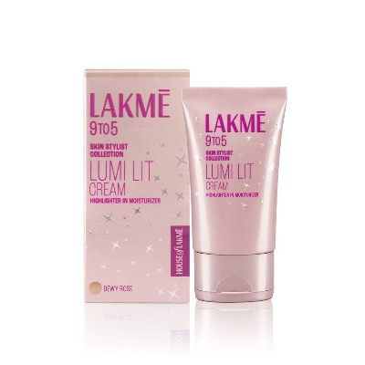 Picture of Lakme Lumi Cream - Face cream with Moisturizer + Highlighter, enriched with Niacinamide & Hyaluronic Acid - Dewy Rose, 30g