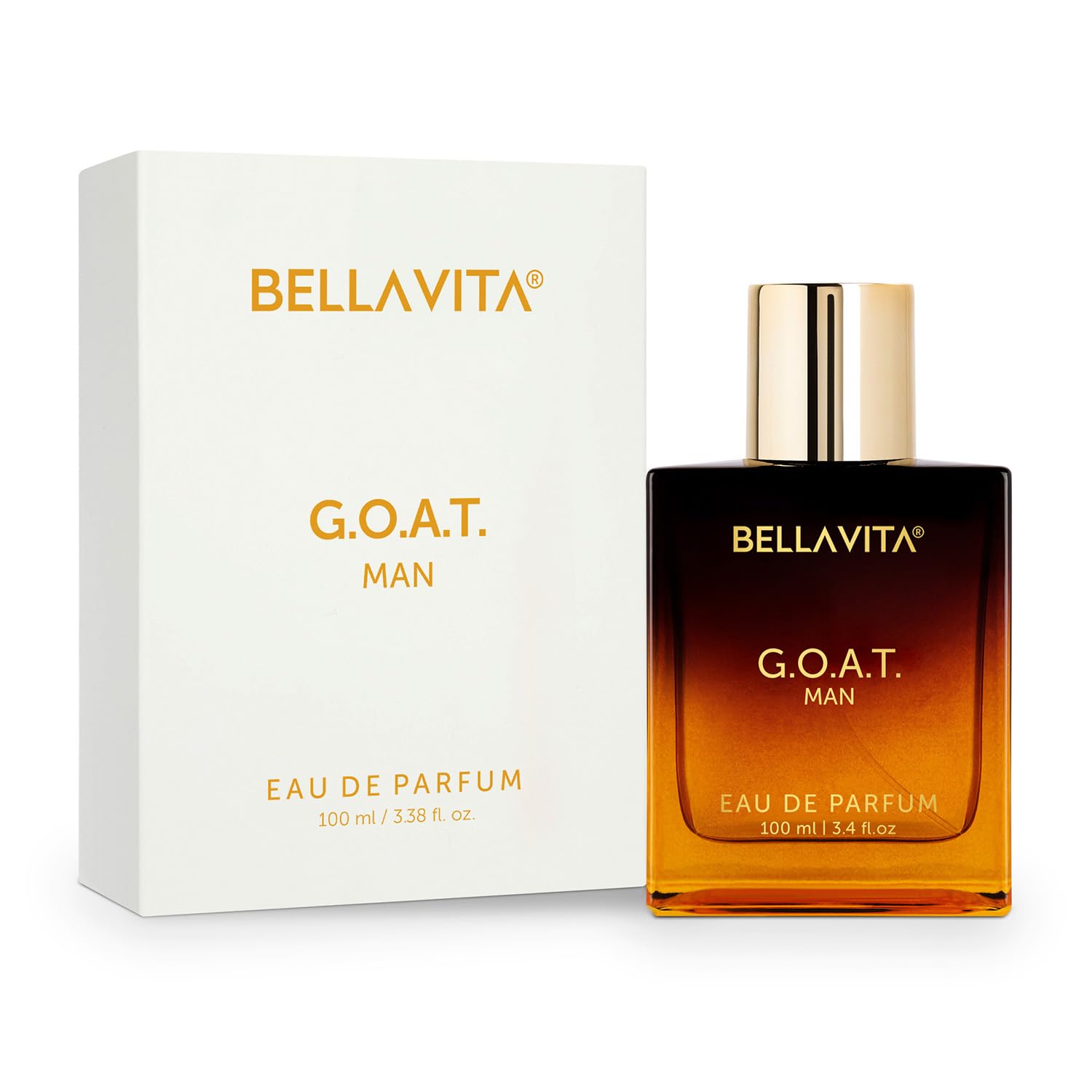 Picture of Bella Vita Luxury G.O.A.T Man Eau De Parfum Perfume with Bergamot, Patchouli & Vetiver|Premium, Long Lasting Spicy & Woody Fragrance for Men, 100 ML