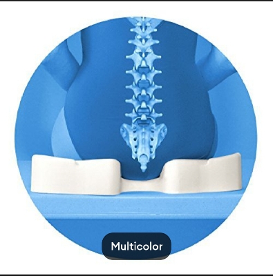 Picture of Coccyx set Cushion to Relieve Back, Sciatica and Tailbone pain Ideal for care, Office chair