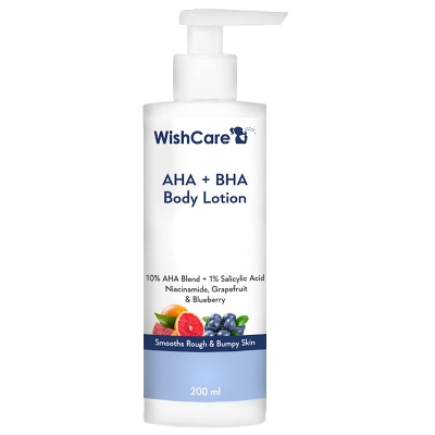 Picture of WishCare 10% AHA + 1% BHA Body Lotion  - 200 Ml