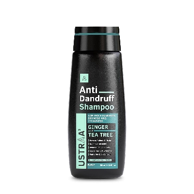 Picture of Ustraa Anti-Dandruff Shampoo 250ml - With Climbazole, Ginger & Tea Tree Oil, Controls Dandruff, No Sulphates, No Parabens, No Silicone, No Mineral Oil