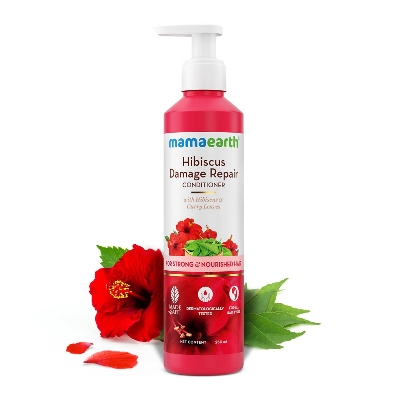 Picture of Mamaearth Hibiscus Damage Repair Conditioner With Hibiscus & Curry Leaves for Strong & Nourished Hair- 250ml