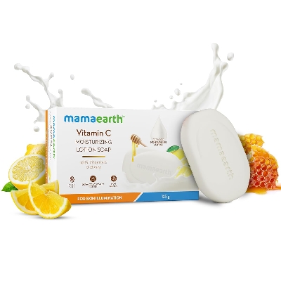 Picture of Mamaearth Vitamin C Moisturizing Lotion Soap with Vitamin C & Honey for Skin Illumination-125g