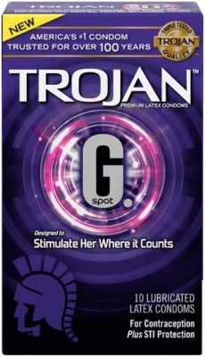 Picture of Trojan G. Spot Premium Lubricated Condoms - 10 Count