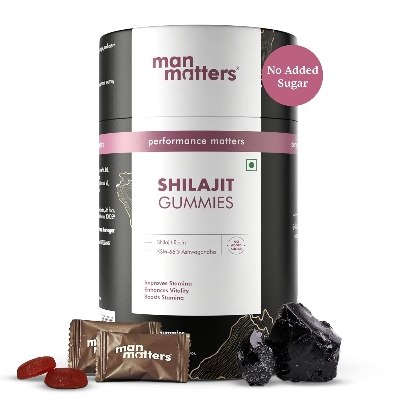 Picture of Man Matters Pure  Shilajit Gummies with KSM 66 Ashwagandha-Pack of 30